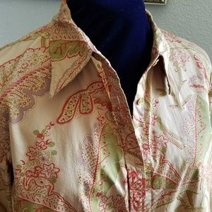 🌺 Chaps Button Down Shirt/Jacket Size 2X